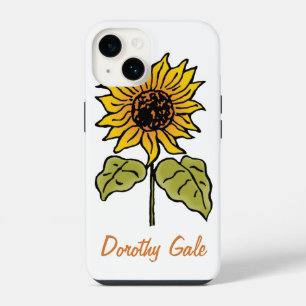 Vintage Wizard of Oz Fairy Tale Sunflower in Bloom iPhone 14 Case