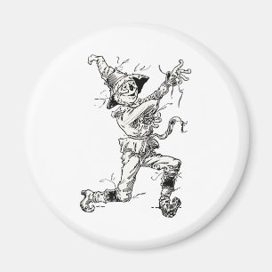 Vintage Wizard of Oz Fairy Tales, the Scarecrow Magnet