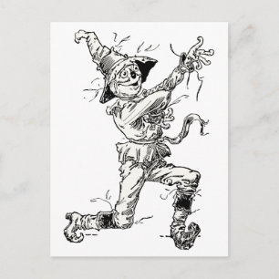 Vintage Wizard of Oz Fairy Tales, the Scarecrow Postcard