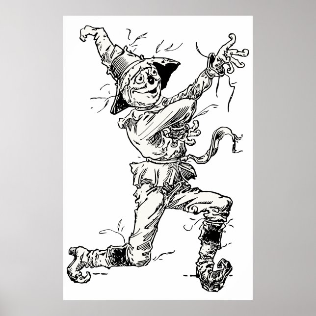 Vintage Wizard of Oz Fairy Tales, the Scarecrow Poster (Front)