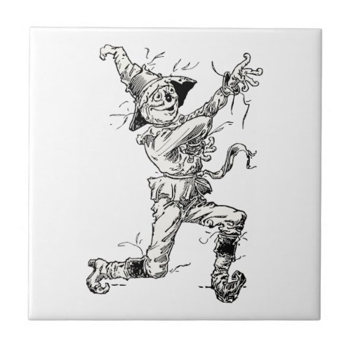 Vintage Wizard of Oz Fairy Tales the Scarecrow Tile