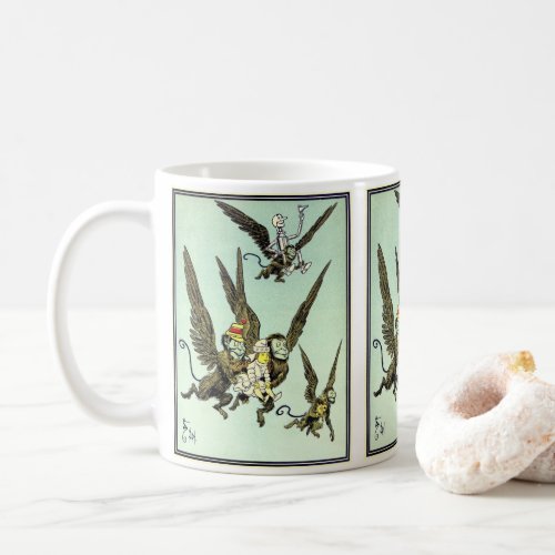 Vintage Wizard of Oz Flying Monkeys with Dorothy Coffee Mug