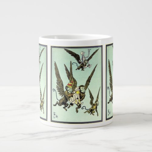 Vintage Wizard of Oz Flying Monkeys with Dorothy Giant Coffee Mug