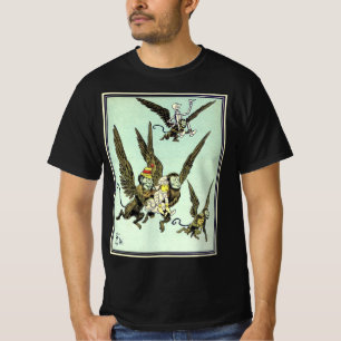 Vintage Wizard of Oz, Flying Monkeys with Dorothy T-Shirt