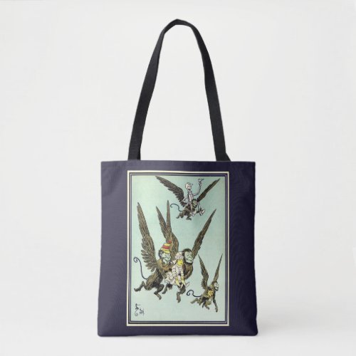 Vintage Wizard of Oz Flying Monkeys with Dorothy Tote Bag