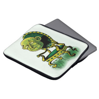 Vintage Wizard of Oz, Grumpy Wizard Emerald Throne Laptop Sleeve