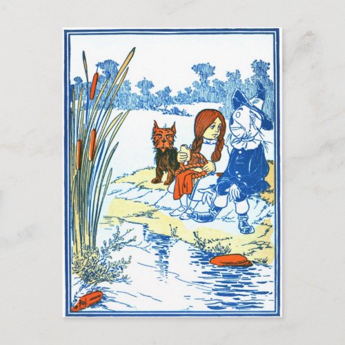 Vintage Wizard of Oz Illustration _ Pond Postcard