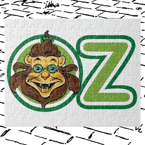 Vintage Wizard of Oz Lion in the Letter O Jigsaw Puzzle