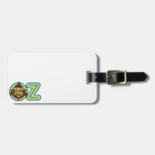 Vintage Wizard of Oz Lion in the Letter O Luggage Tag