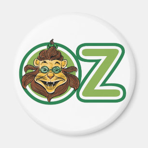 Vintage Wizard of Oz, Lion in the Letter O Magnet