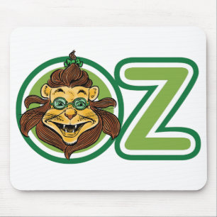 Vintage Wizard of Oz, Lion in the Letter O Mouse Pad