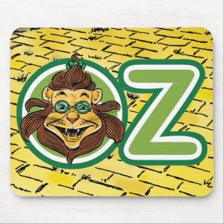 Vintage Wizard of Oz, Lion in the Letter O Mouse Pad