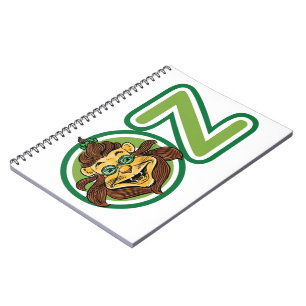 Vintage Wizard of Oz, Lion in the Letter O Notebook