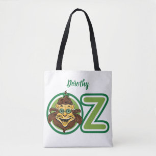 Vintage Wizard of Oz, Lion in the Letter O Tote Bag
