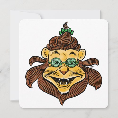Vintage Wizard of Oz Lion Wearing Green Glasses