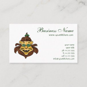 Vintage Wizard of Oz, Lion Wearing Green Glasses Business Card