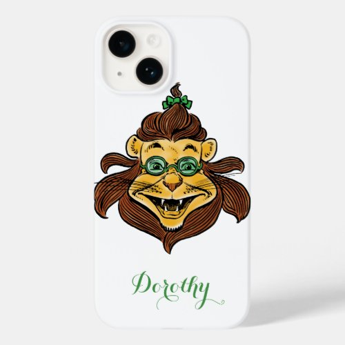 Vintage Wizard of Oz Lion Wearing Green Glasses Case_Mate iPhone 14 Case