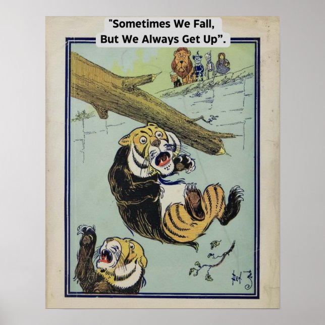 Vintage Wizard of Oz - Motivation Quote Poster (Front)