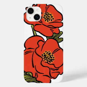 Vintage Wizard of Oz Red Poppies in Bloom Spring Case-Mate iPhone 14 Plus Case