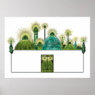 Vintage Wizard of Oz, The Emerald City Poster