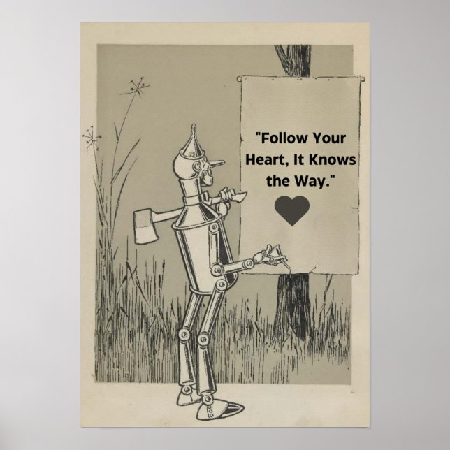 Vintage Wizard of Oz-Tin Man Poster (Front)