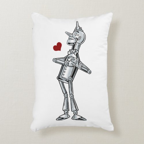 Vintage Wizard of Oz Tinman Happy Smile has Heart Accent Pillow