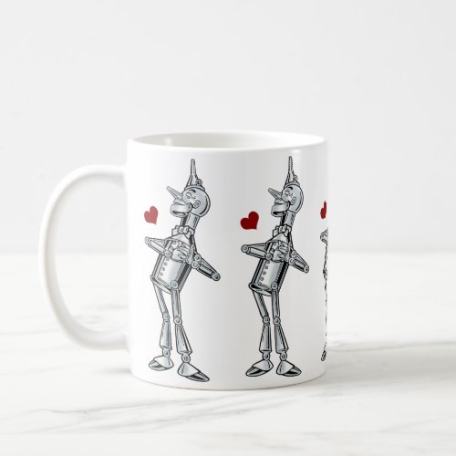 Vintage Wizard of Oz Tinman Happy Smile has Heart Coffee Mug