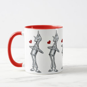 Vintage Wizard of Oz, Tinman Happy Smile has Heart Mug