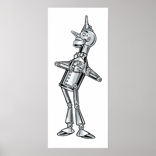 Vintage Wizard of Oz Tinman Happy Smile has Heart Poster