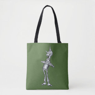 Vintage Wizard of Oz, Tinman Happy Smile has Heart Tote Bag