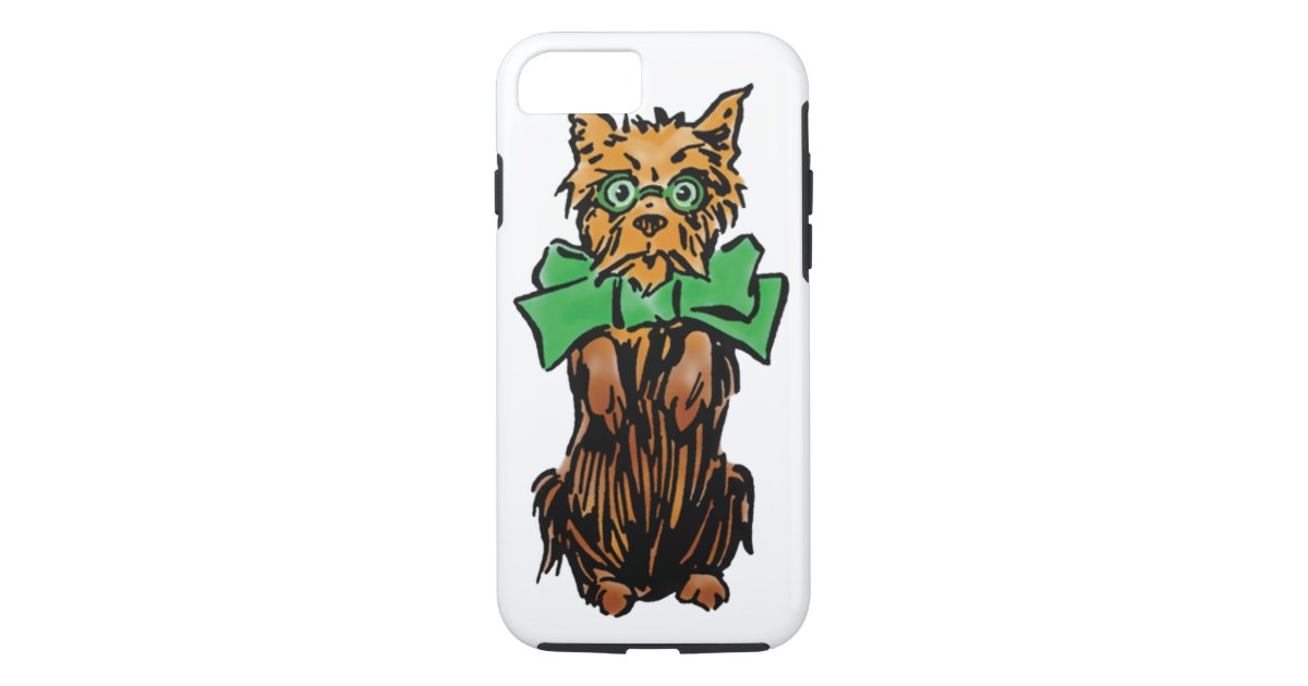 Vintage Wizard of Oz Toto Dog with Green Bow Case-Mate iPhone Case | Zazzle