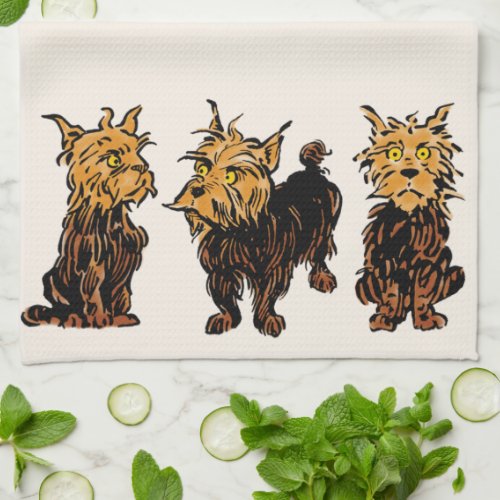 Vintage Wizard of Oz Toto the Cute Puppy Dog Kitchen Towel