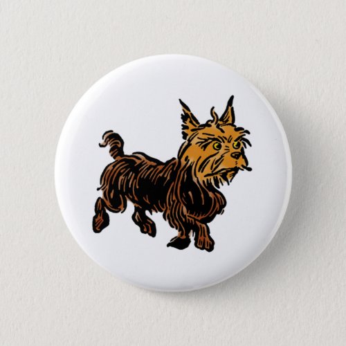 Vintage Wizard of Oz Toto the Cute Puppy Dog Pinback Button