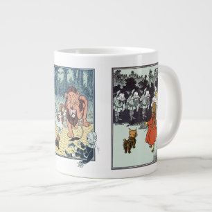 Vintage Wizard of Oz, Various Book Characters Large Coffee Mug