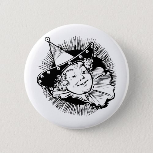 Vintage Wizard of Oz Woman Munchkin Portrait Button