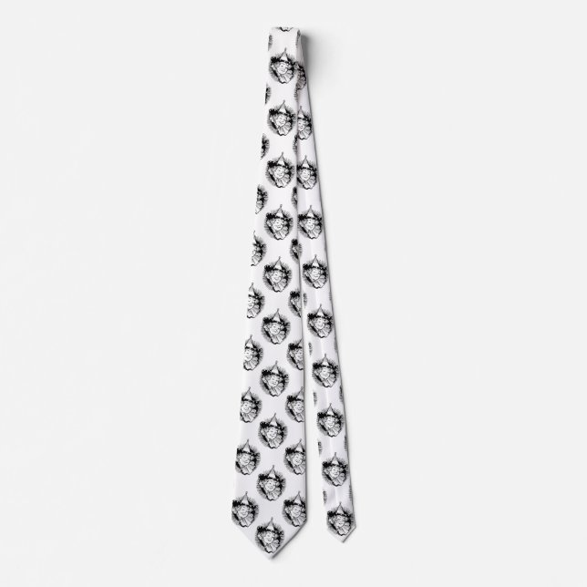 Vintage Wizard of Oz, Woman Munchkin Portrait Neck Tie (Front)