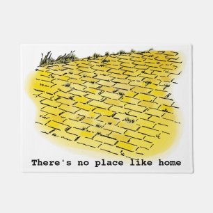 Vintage Wizard of Oz Yellow Brick Road by Denslow Doormat