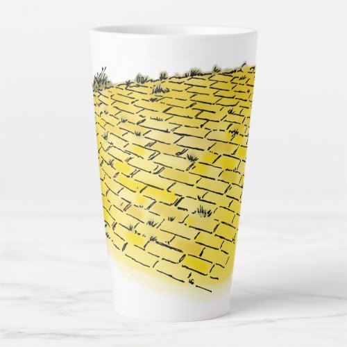 Vintage Wizard of Oz Yellow Brick Road by Denslow Latte Mug