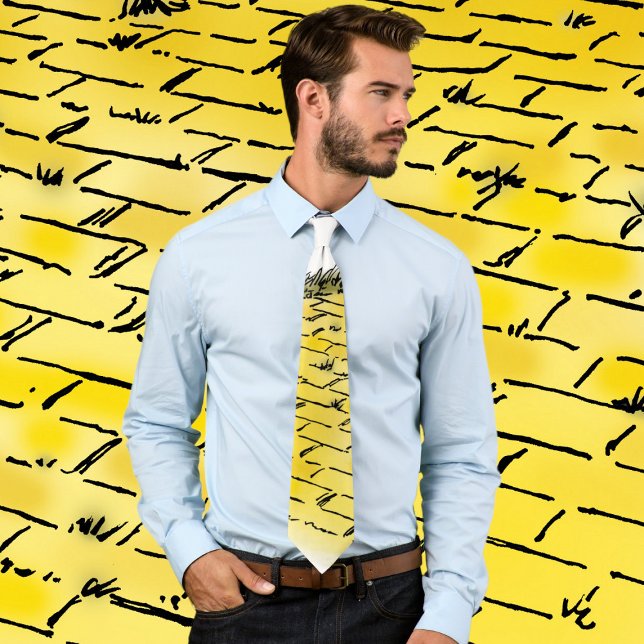 Vintage Wizard of Oz Yellow Brick Road by Denslow Neck Tie (Creator Uploaded)