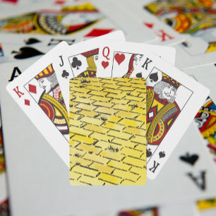 Vintage Wizard of Oz Yellow Brick Road by Denslow Poker Cards