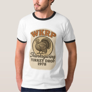 Vintage WKRP Thanksgiving Turkey Drop 1978 Retro G T-Shirt