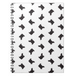 Vintage Wolf Silhouettes Antique Wolves Pattern Notebook
