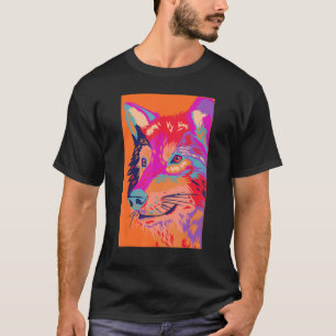 Vintage Wolf  Wolves Animal Owner  Graphic Polygon T-Shirt