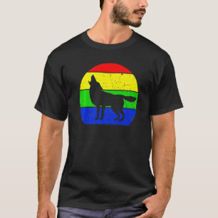Vintage Wolves Wolf Retro Wolves Wolf Silhouette T-Shirt