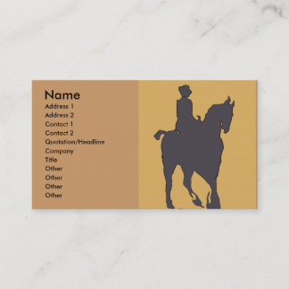 Vintage Woman and Horse Business Card