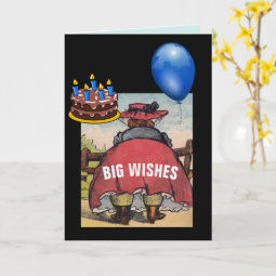 VINTAGE WOMAN BIG BUTT BIRTHDAY CARDS Zazzle