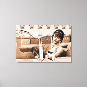 Vintage Woman Canvas Print