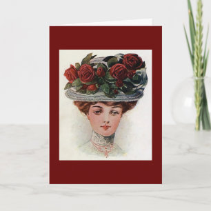 Vintage Woman Card