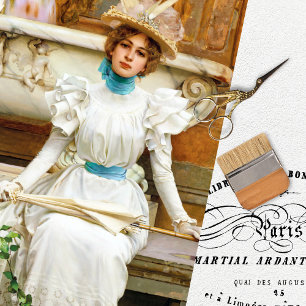 Vintage Woman Decoupage Tissue Paper