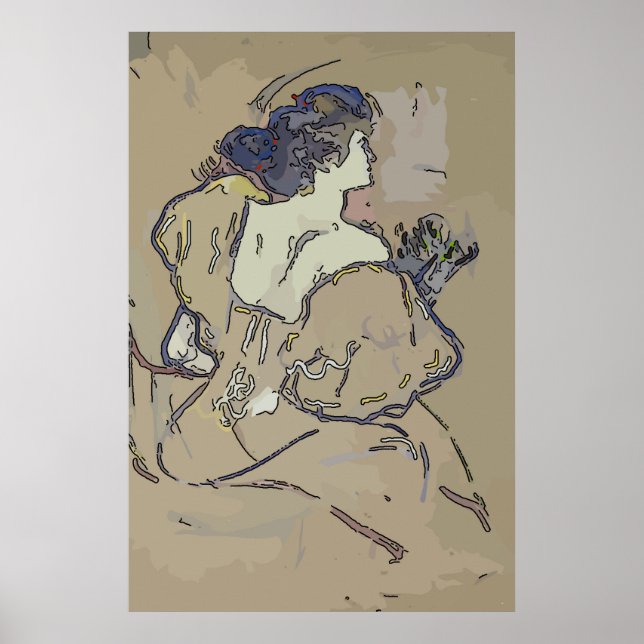 Vintage Woman Dressing Table Poster (Front)